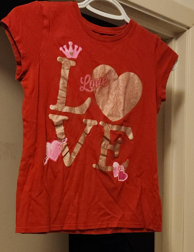 Red 'Love' T-Shirt thumbnail