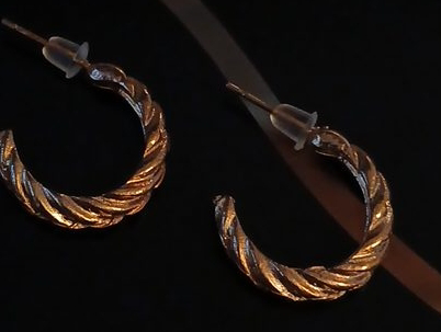 Twisted Hoop Earrings thumbnail