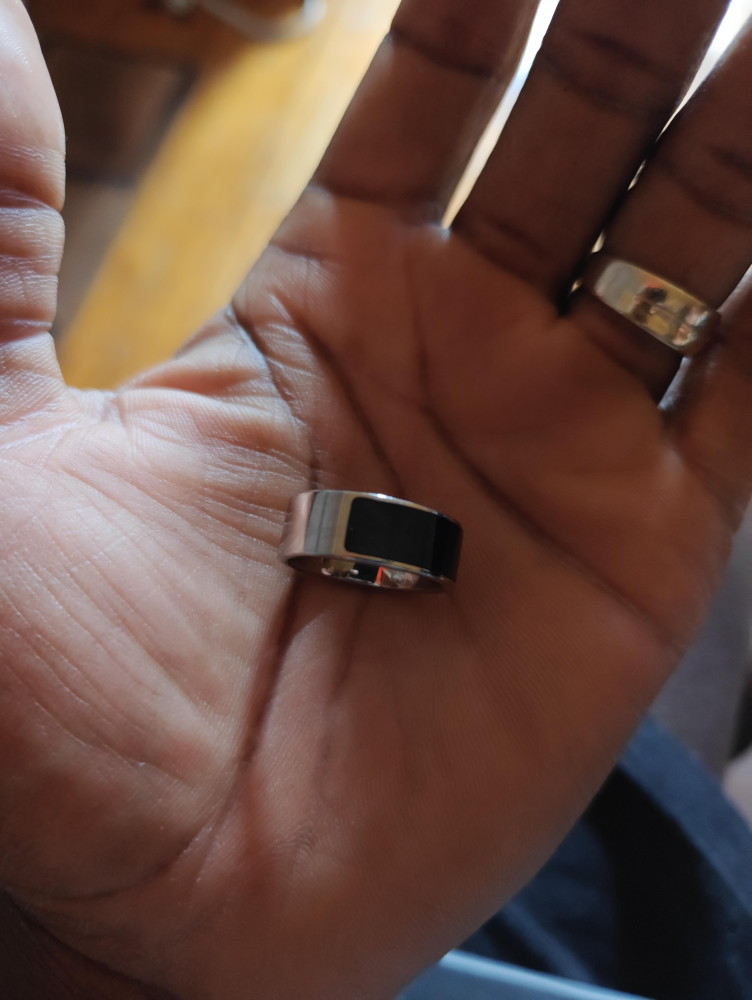 Silver Ring with Black Inlay image indicator(1)