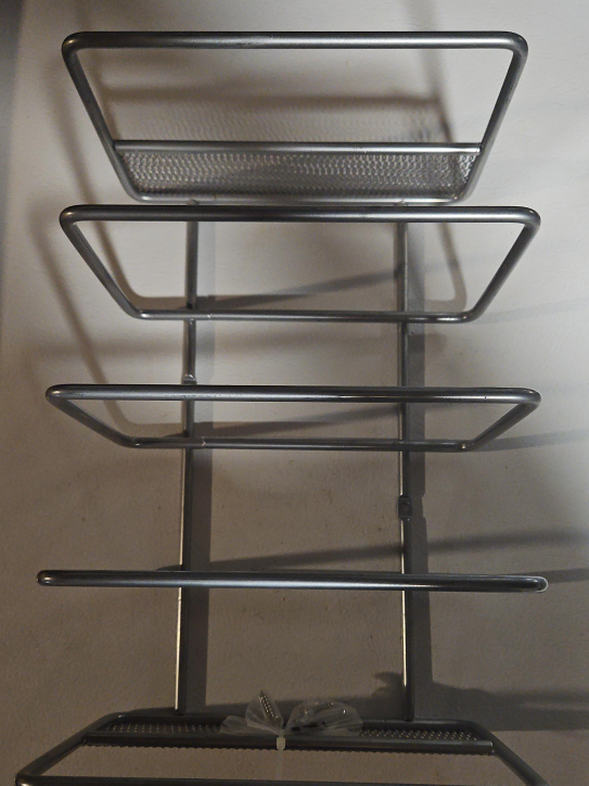 Silver Metal Kitchen Cupboard/Stationery organizer thumbnail
