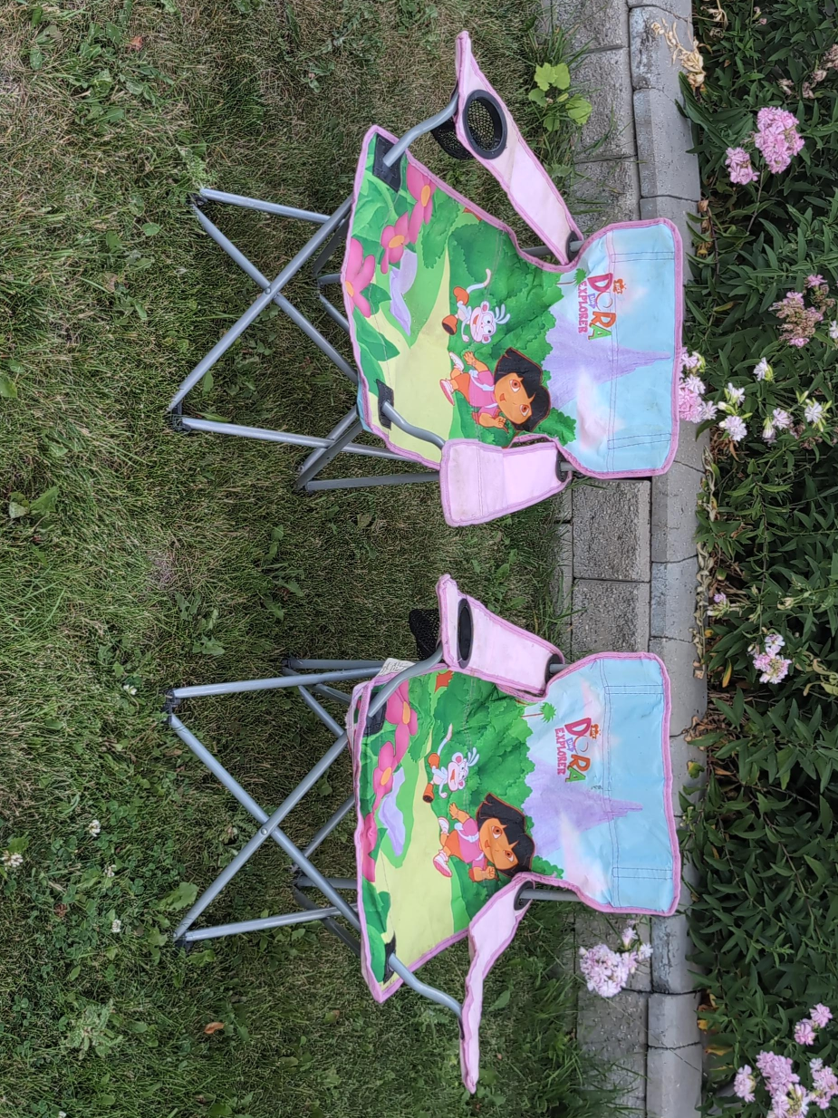 Dora the Explorer Kids Folding Camp Chairs - Set of 2 thumbnail