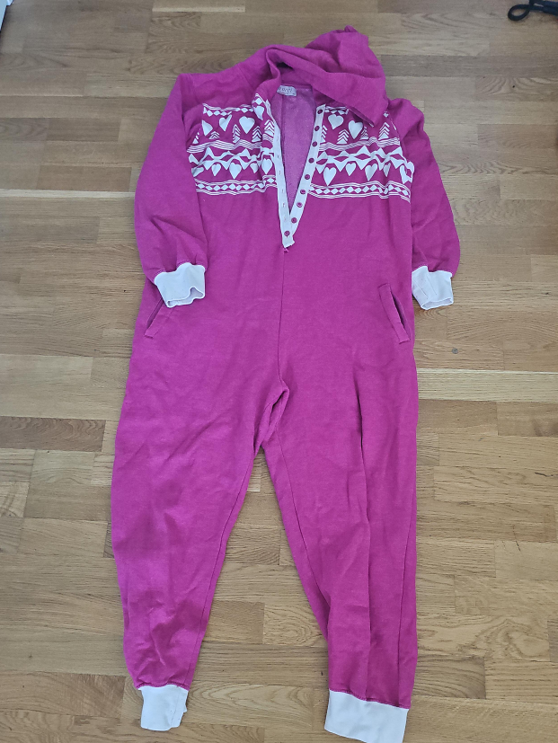 Pink Adult Onesie with Hood