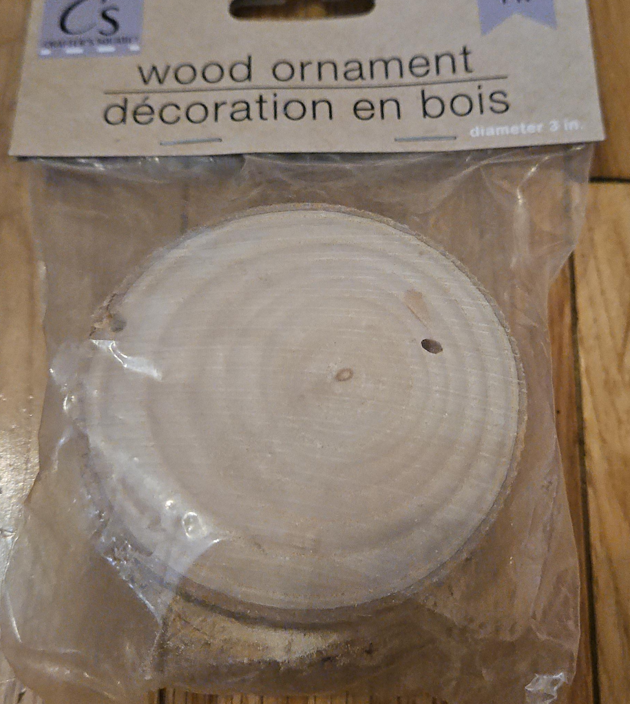 C's Wood Ornament - 3 inch diameter thumbnail