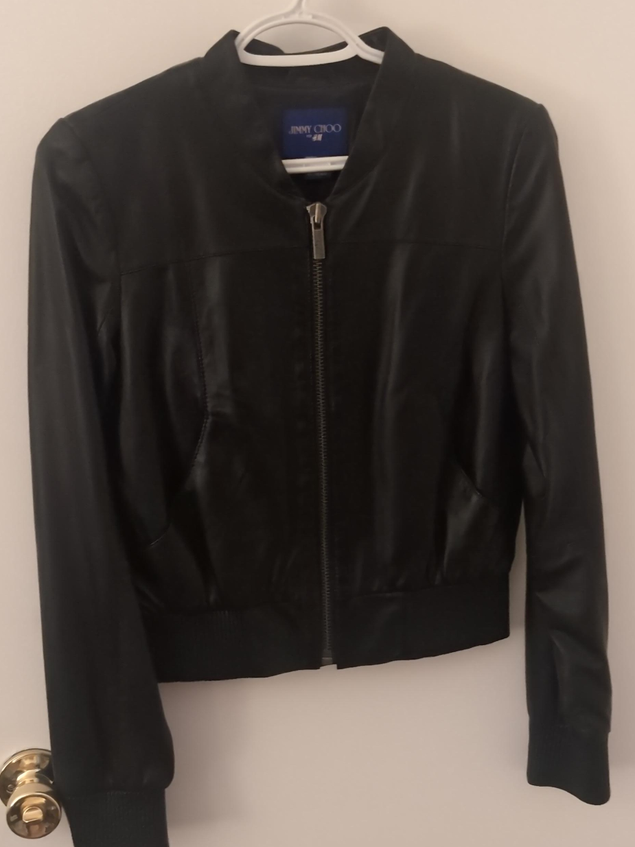 Jimmy Choo Black Leather Jacket