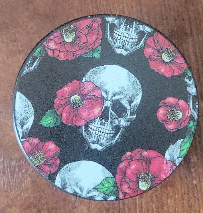 Skull & Flower Herb Grinder thumbnail
