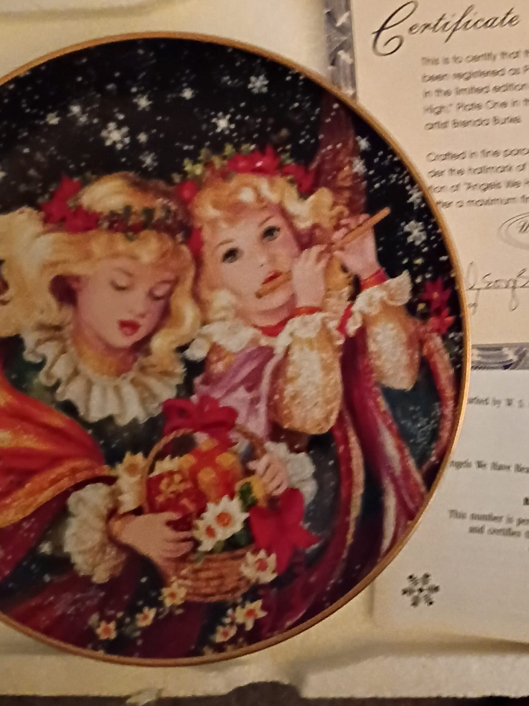 Angels We Have Heard On High Plate