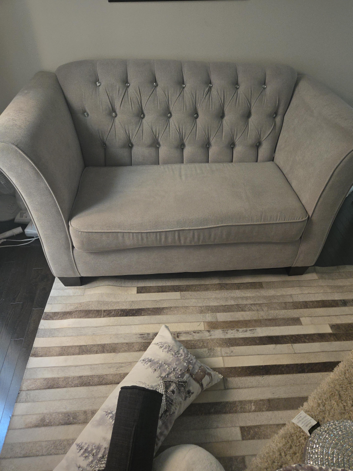 Grey Loveseat Sofa thumbnail