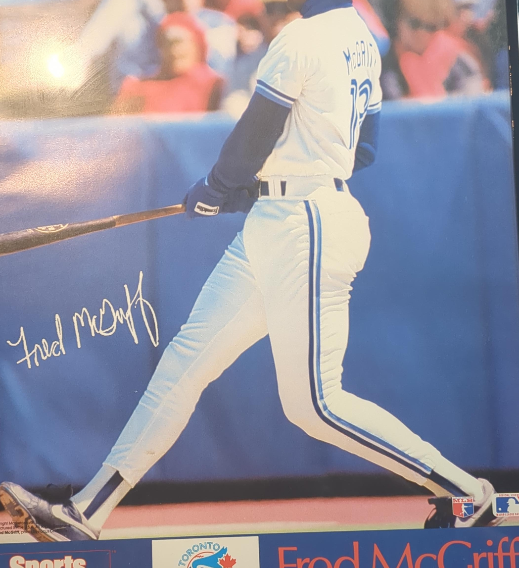 Fred McGriff Autographed Toronto Blue Jays Poster thumbnail