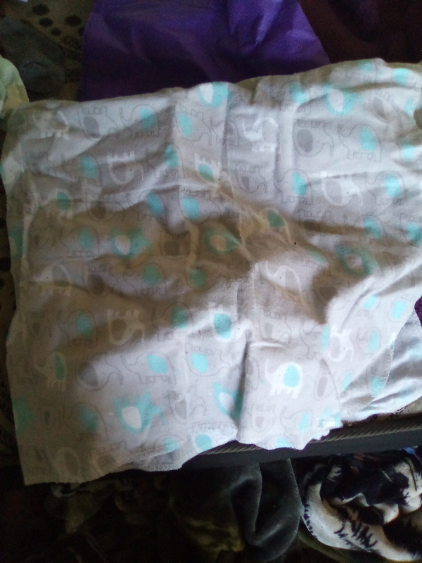 Baby Blanket with Elephant Print thumbnail