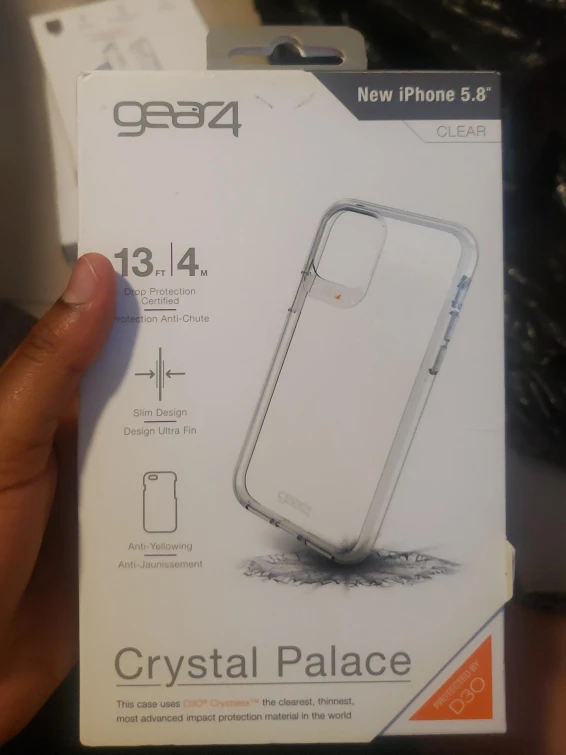 Gear4 Crystal Palace iPhone 5.8" Clear Case - New