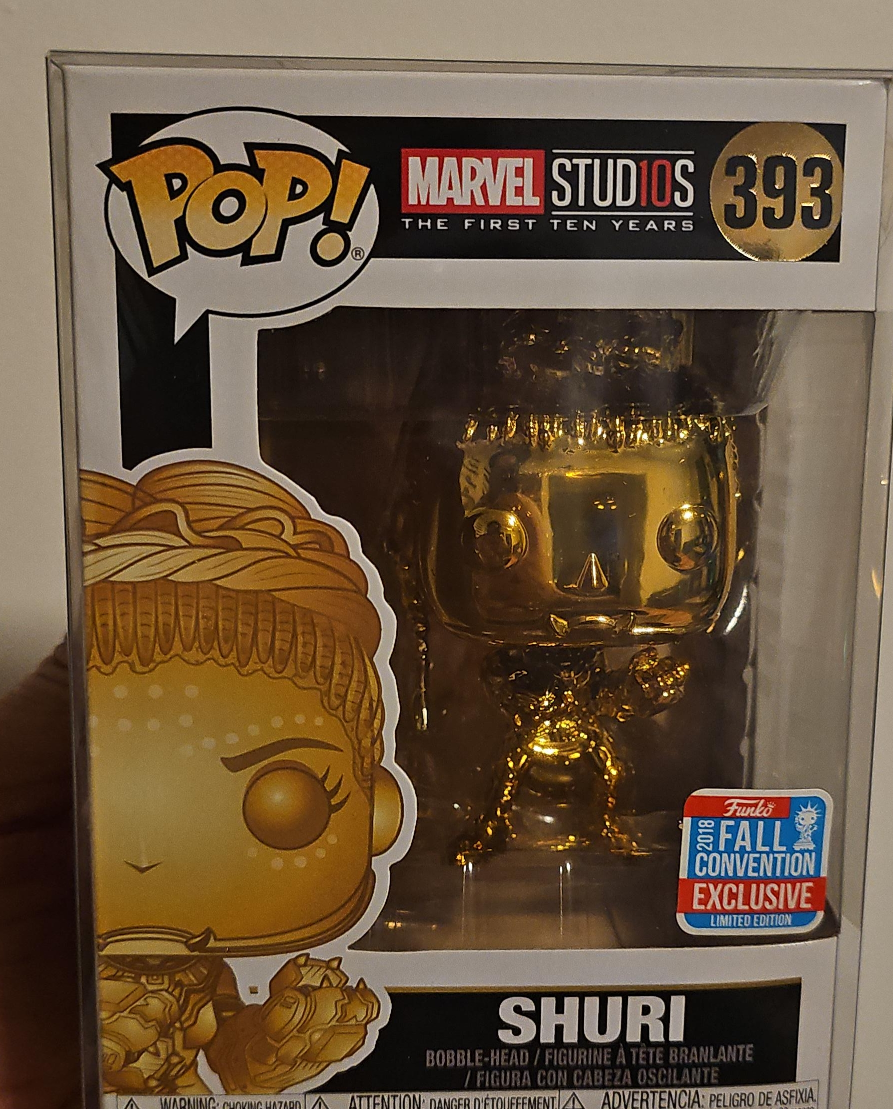 Funko Pop! Marvel Shuri 393 Gold thumbnail