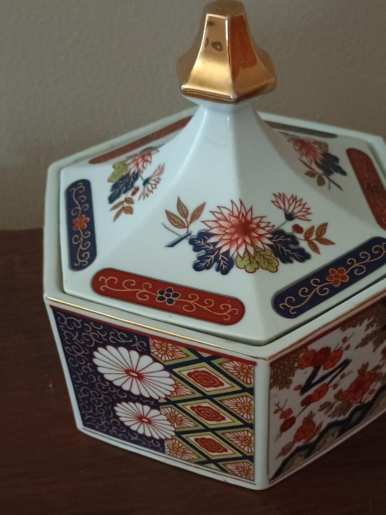 Vintage Japanese Porcelain Candy Dish thumbnail