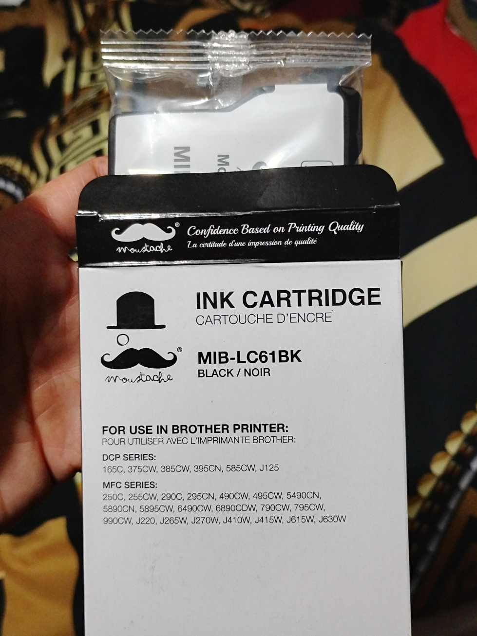 Moustache MIB-LC61BK Black Ink Cartridge - For Brother Printer thumbnail