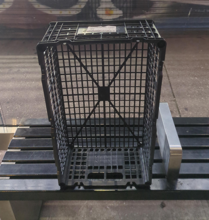 Black Plastic Storage Crate thumbnail