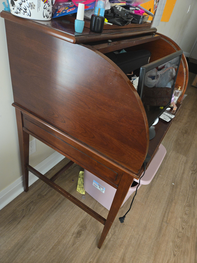 Roll Top Desk - Wood thumbnail