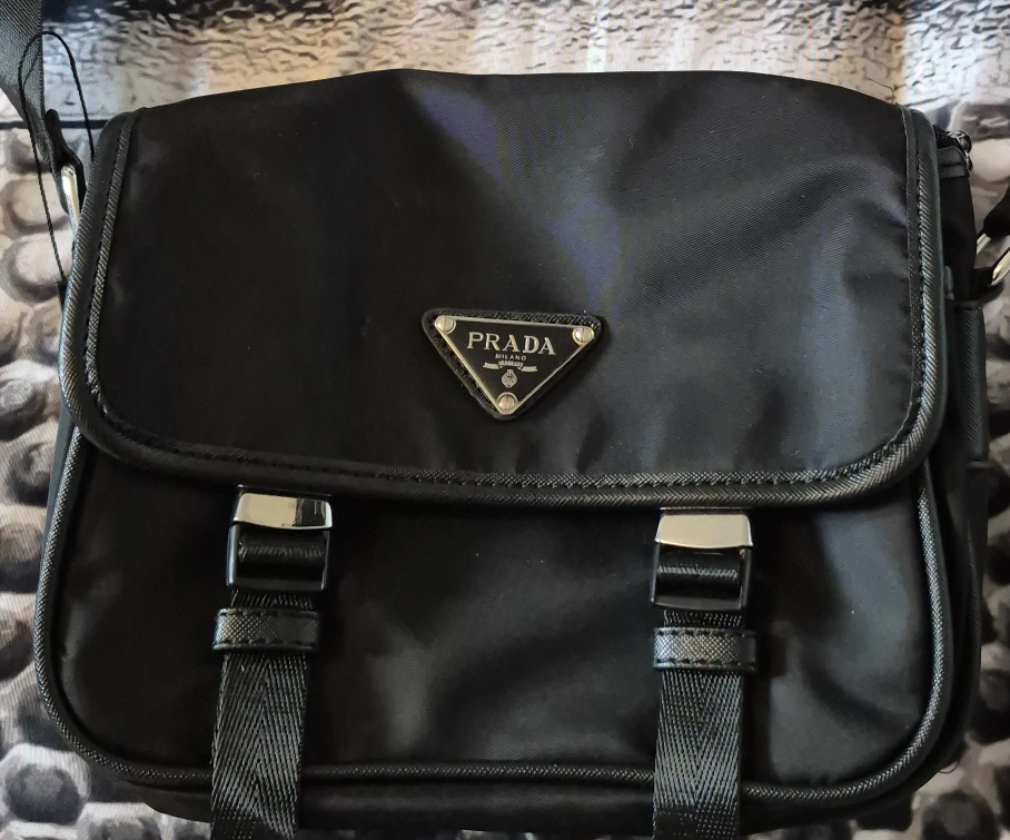 Prada Black Messenger Bag thumbnail