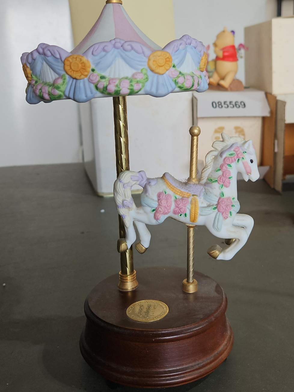 Vintage Schmid Music Box Carousel thumbnail