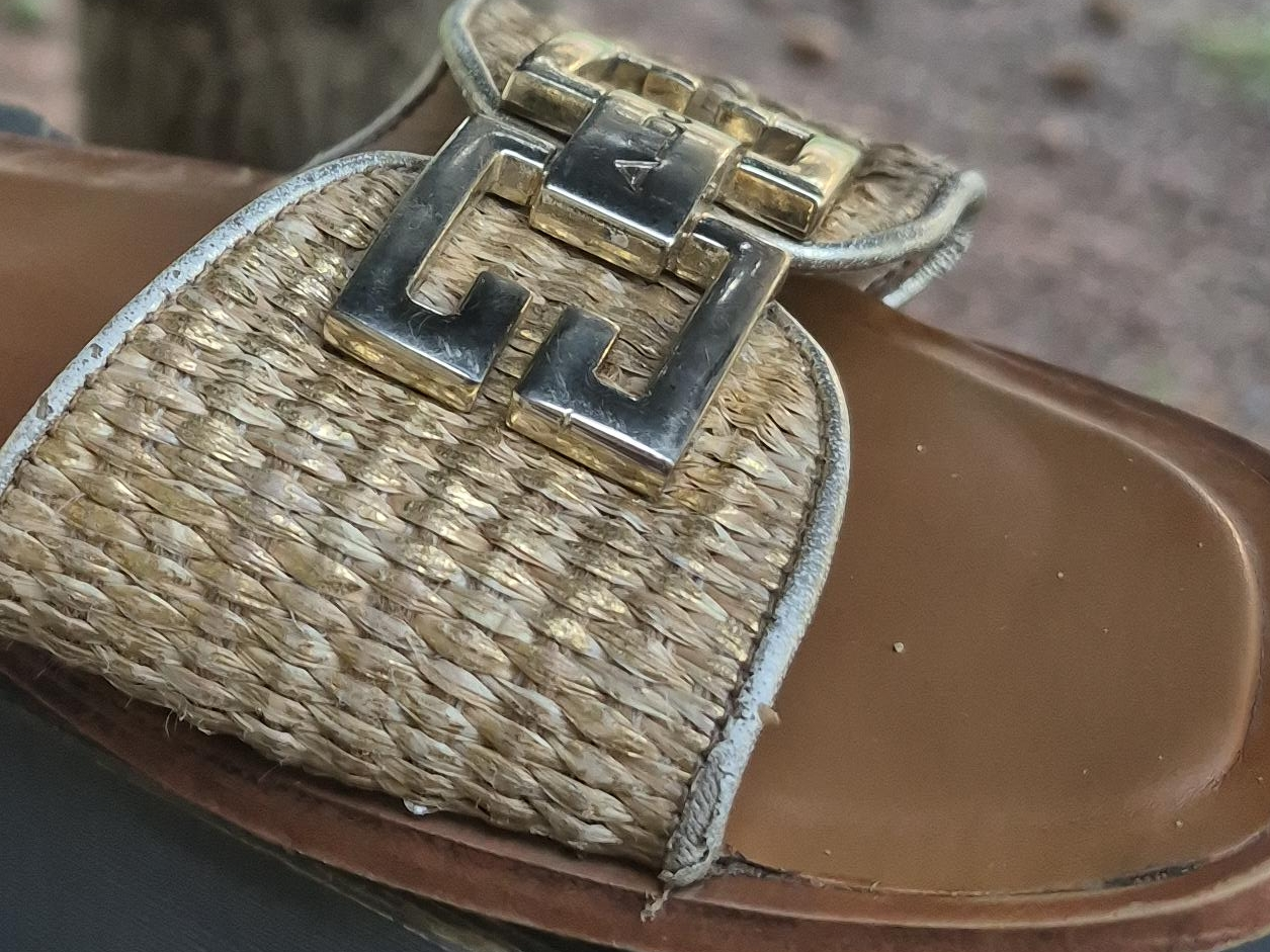 Givenchy Raffia Slide Sandals thumbnail