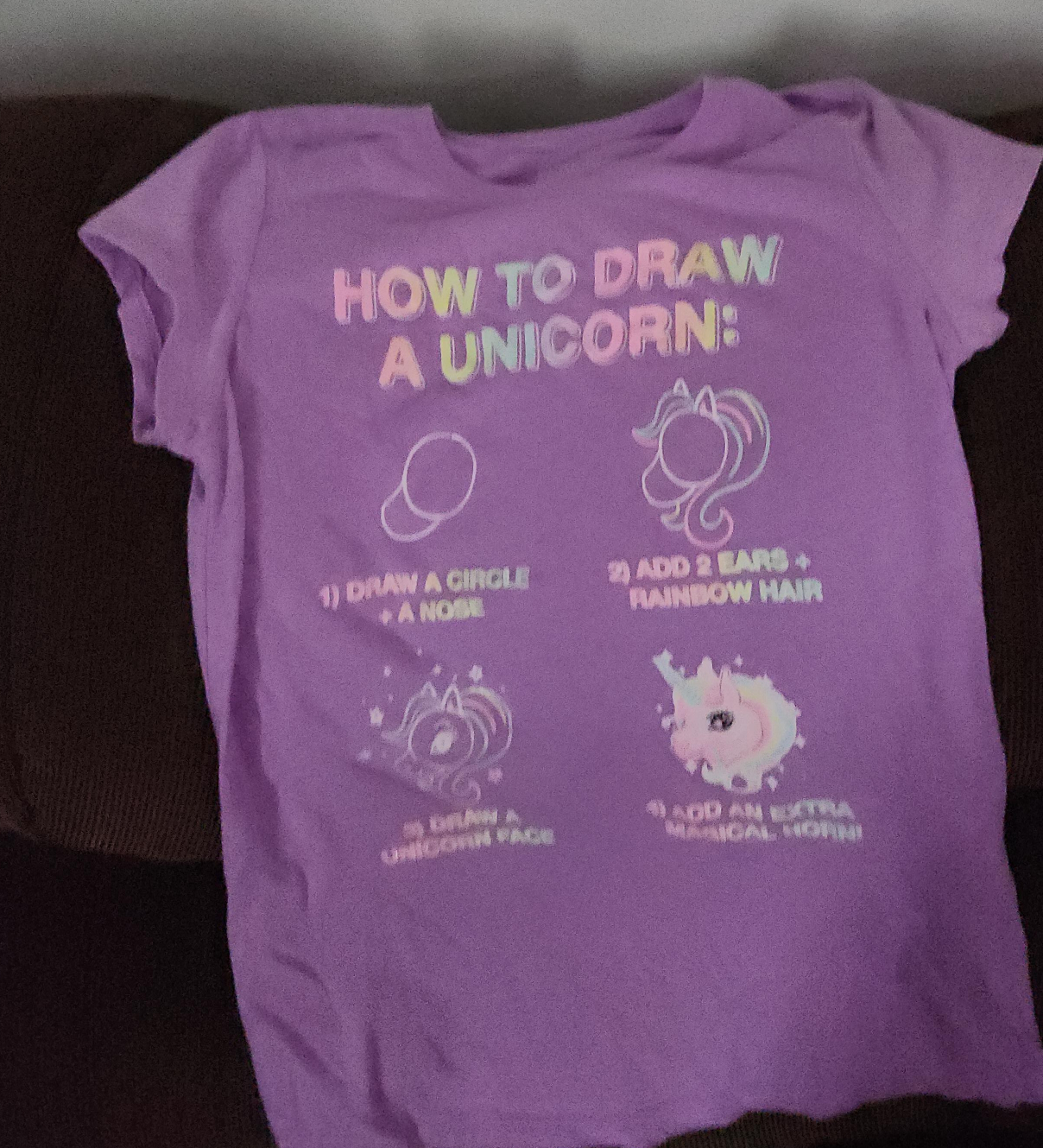 Purple Unicorn Graphic Tee thumbnail