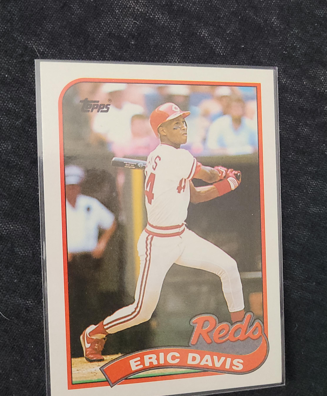 Topps Eric Davis Reds Baseball Card thumbnail