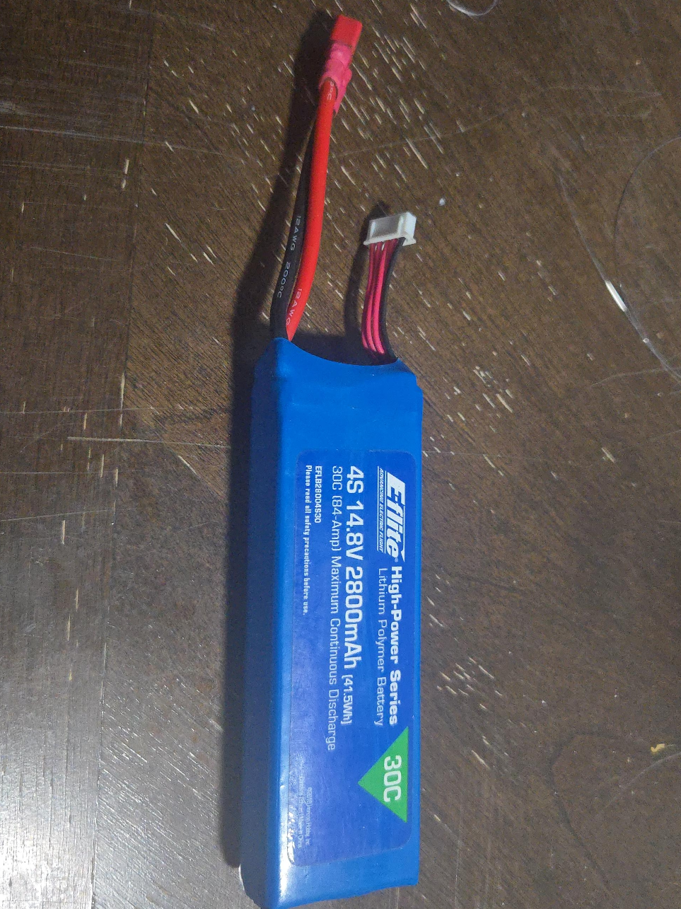 E-flite 4S 14.8V 2800mAh LiPo Battery thumbnail