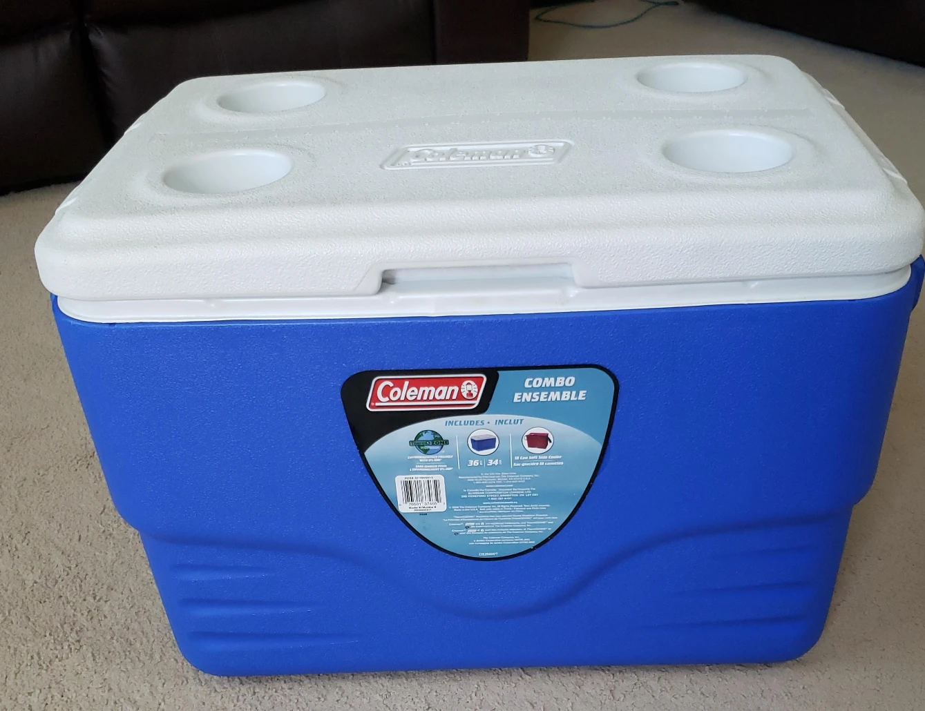 Coleman 36L Cooler - Blue/White thumbnail