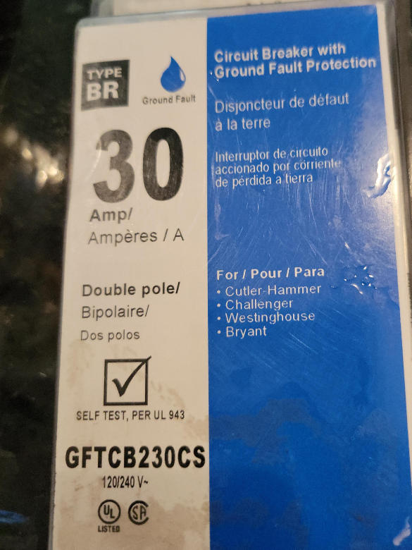 Eaton Cutler-Hammer 30 Amp GFCI Circuit Breaker thumbnail