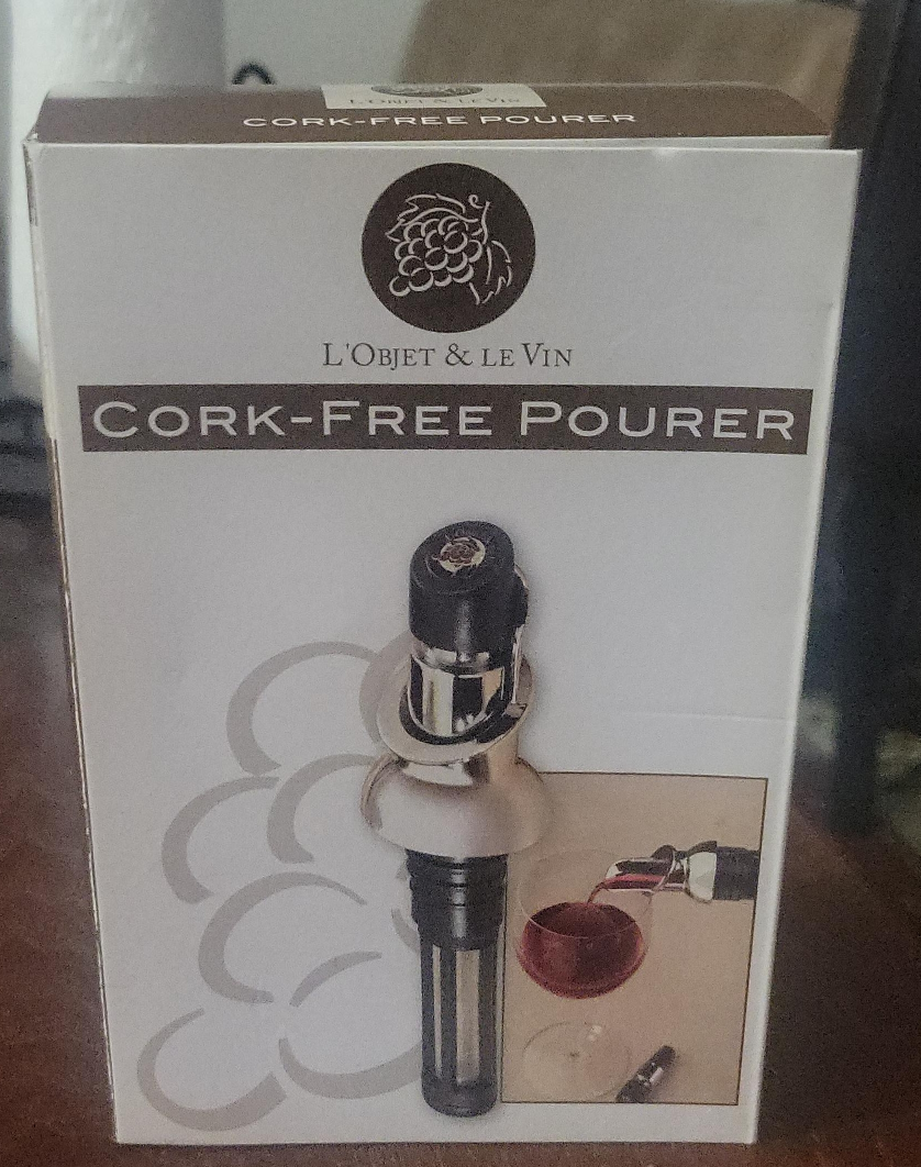 L'Objet & Le Vin Cork-Free Pourer - New in Box! thumbnail