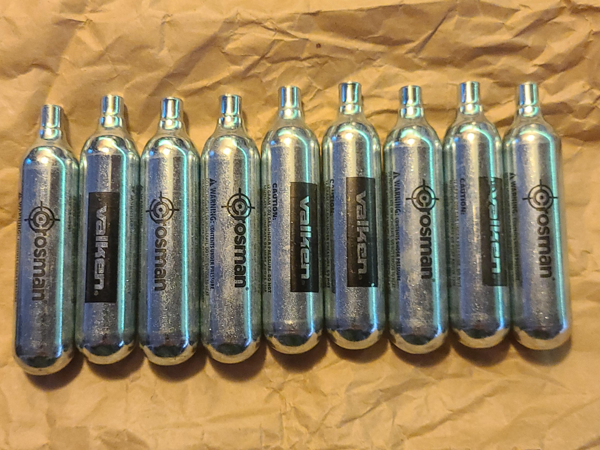 Crosman & Valken CO2 Cartridges - Lot of 9 thumbnail