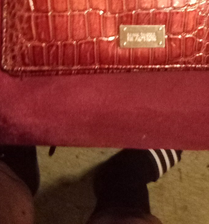 Liz Claiborne Red Crocodile-Embossed Bag image indicator(1)