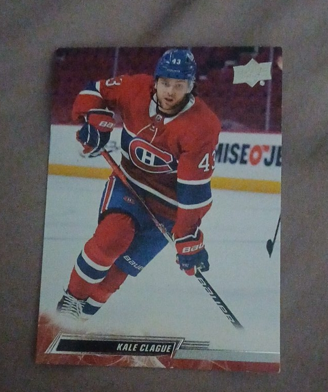 Kale Clague Upper Deck Hockey Card thumbnail