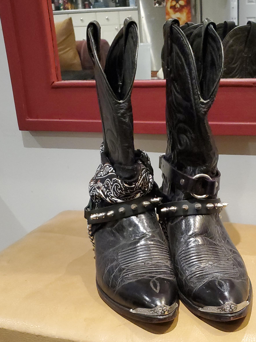 Vintage Laredo Black Cowboy Boots - men's 10.5 thumbnail