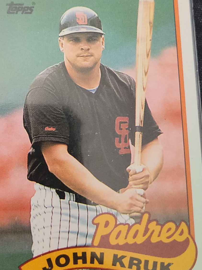 Topps John Kruk Padres Baseball Card thumbnail
