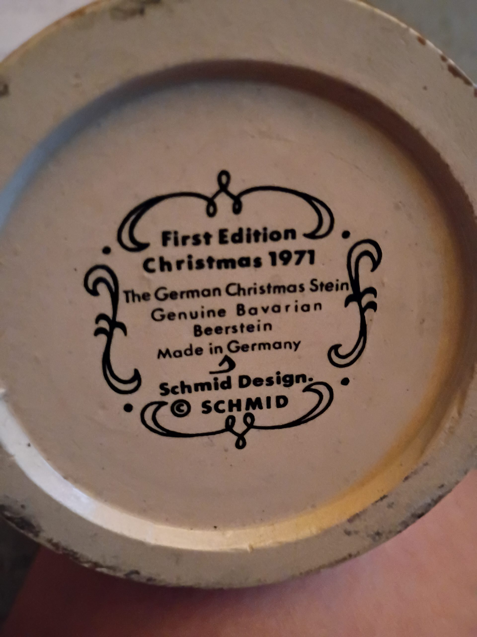 Schmid First Edition Christmas 1971 Beerstein thumbnail