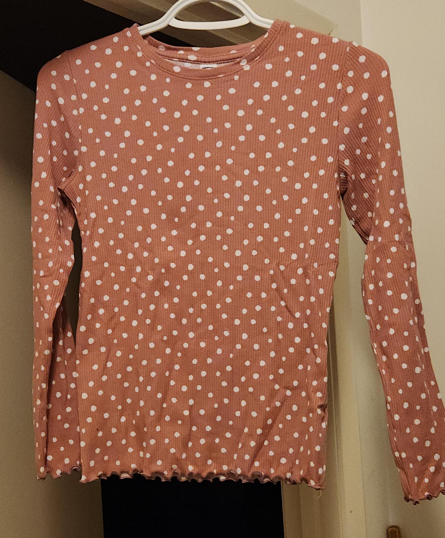 Polka Dot Long Sleeve Top thumbnail