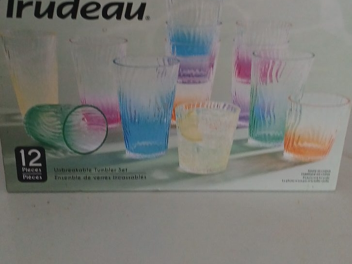 Trudeau Unbreakable Tumbler Set (12 Pieces) thumbnail