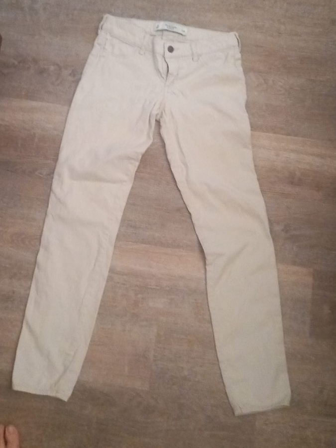 Abercrombie & Fitch Cream Pants - Size 26 image indicator(1)