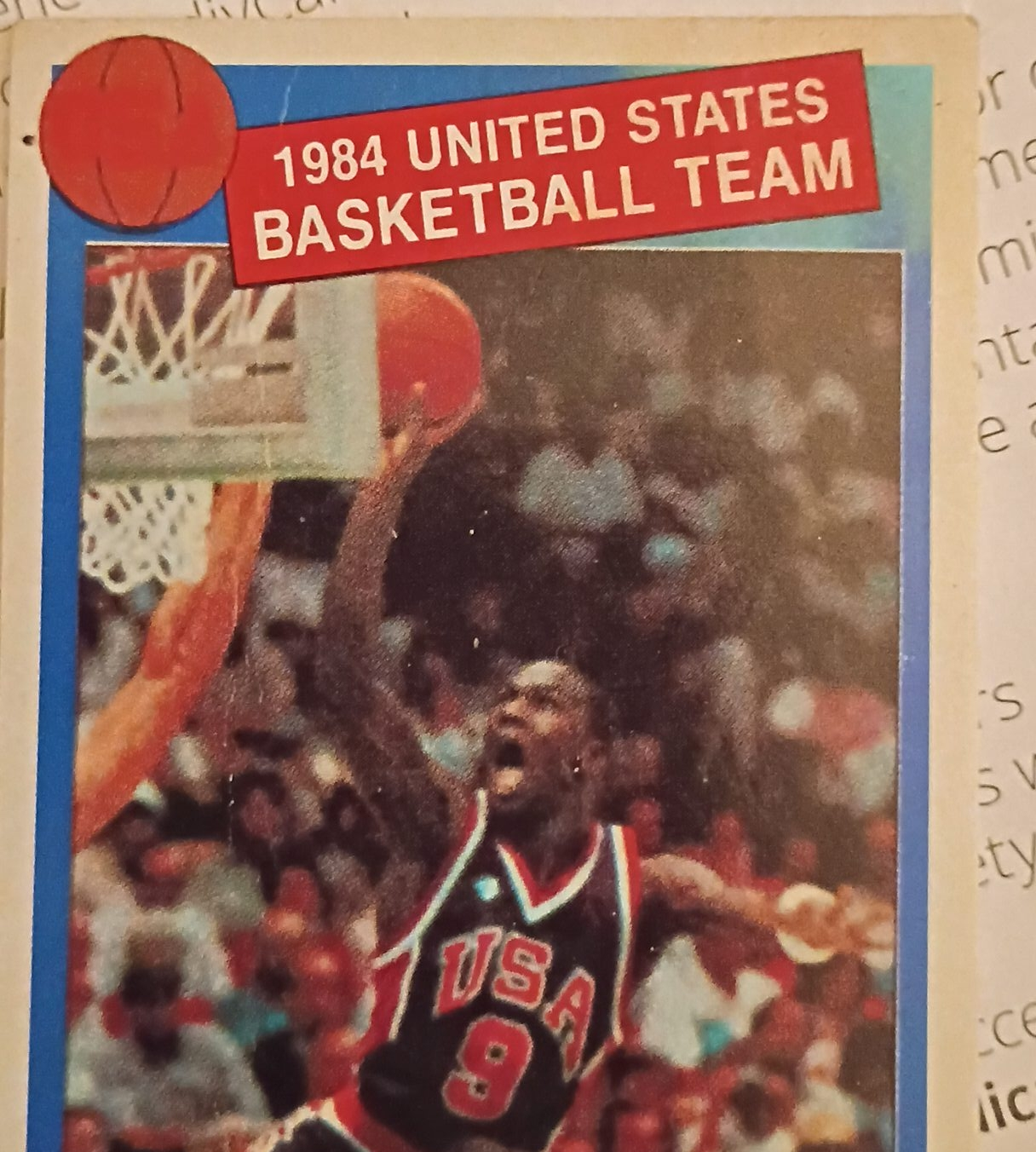 1984 United States Basketball Team Card