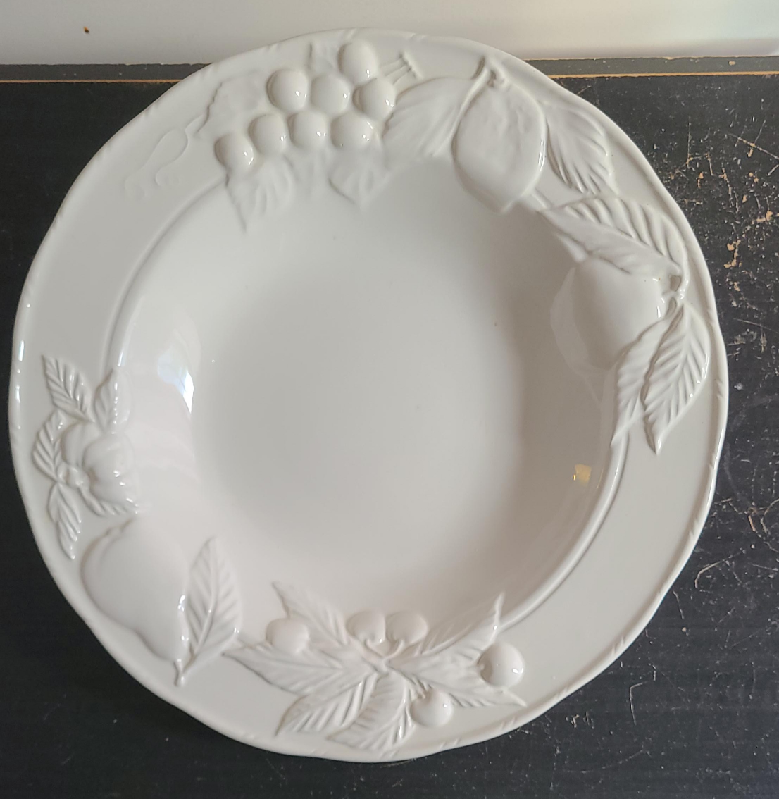Embossed Fruit Design Serving Bowl thumbnail