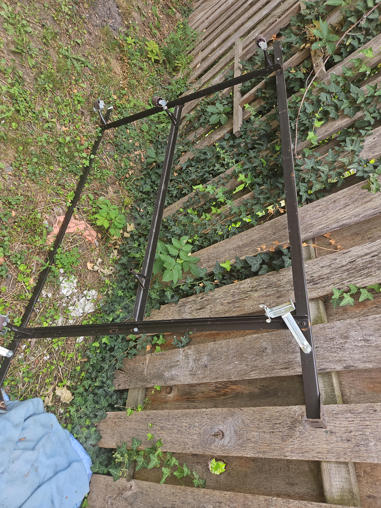 Metal Bed Frame with Wheels thumbnail