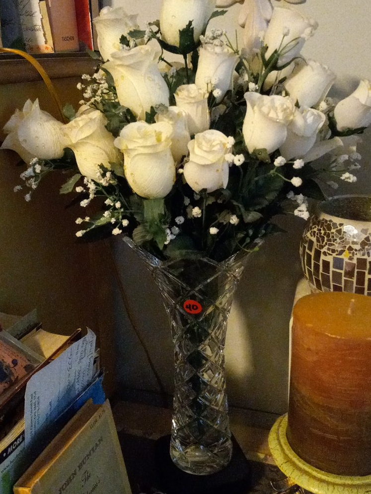 Crystal Vase with Roses thumbnail