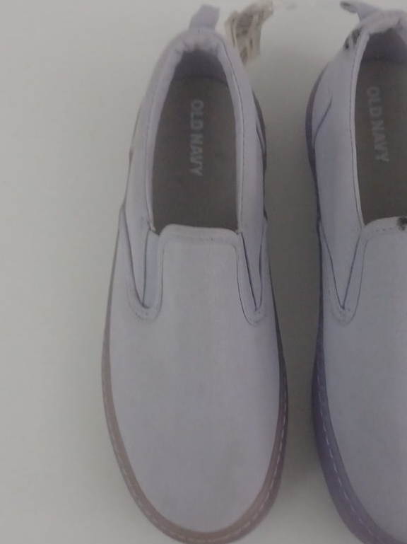 Old Navy Lavender Slip-On Shoes - Size 3 thumbnail