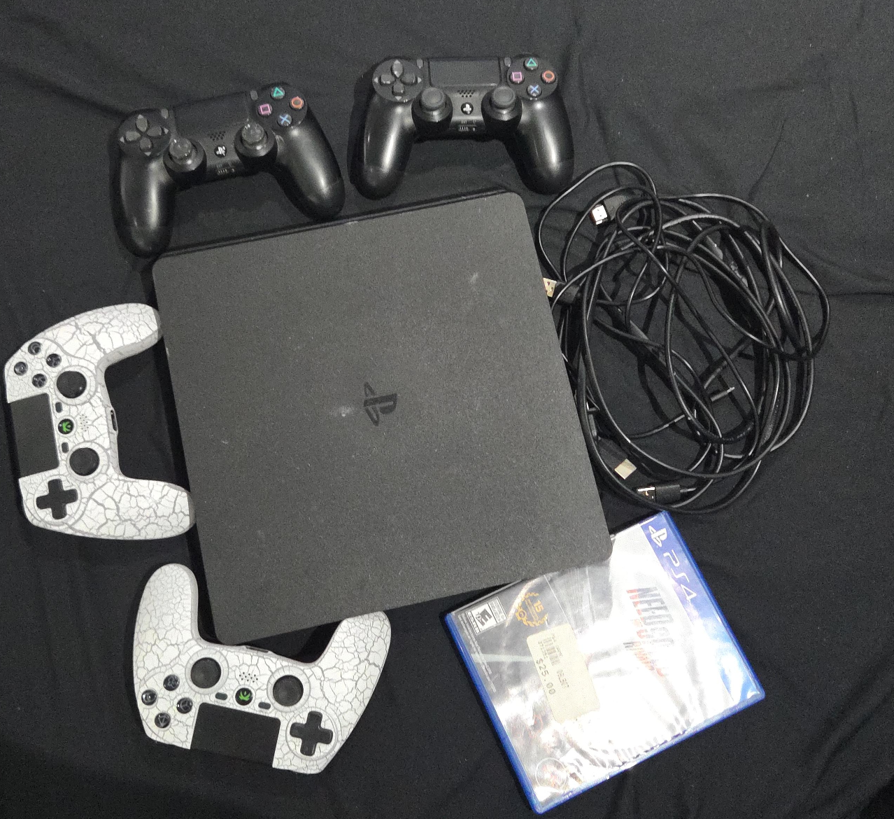 PlayStation 4 Console with Controllers & Game thumbnail
