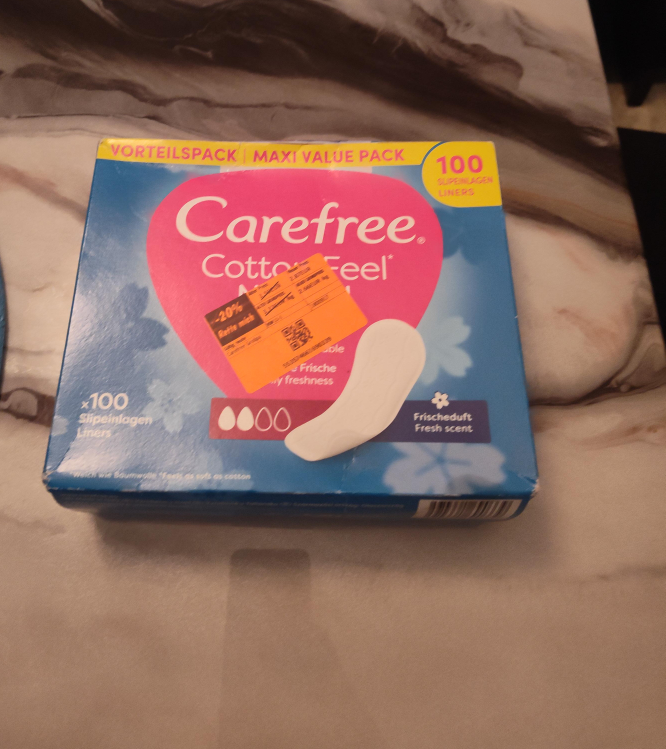 Carefree Cotton Feel 100 Liners