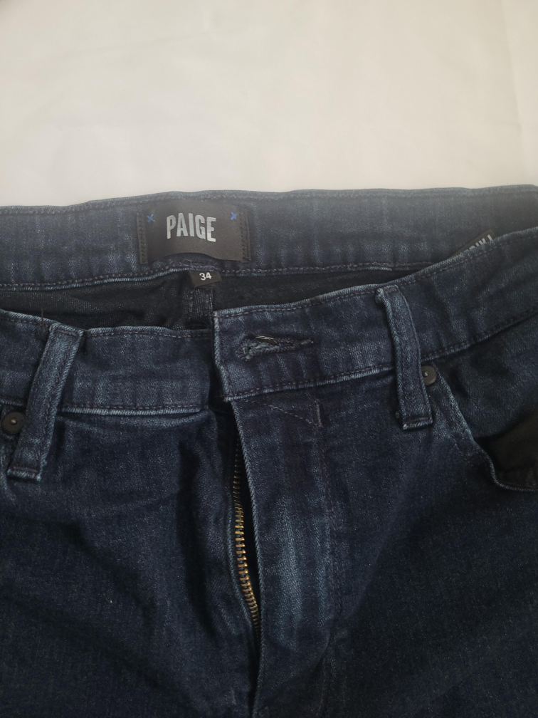 Paige Dark Wash Jeans - Size 34