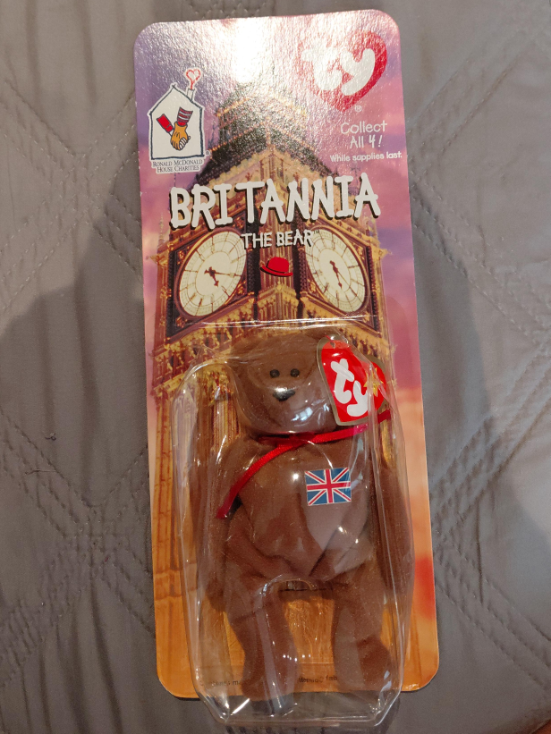 Britannia the Bear Ty Beanie Baby thumbnail