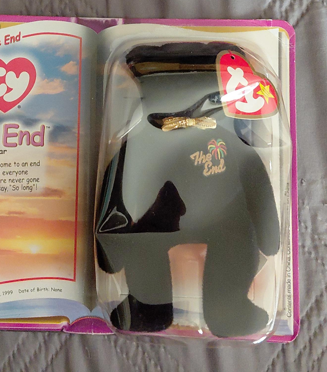 New Ty Beanie Baby - The End Bear thumbnail