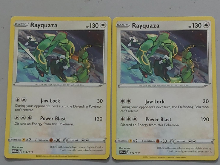 2 Rayquaza Pokemon Cards thumbnail
