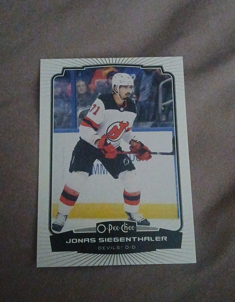 Jonas Siegenthaler O-Pee-Chee Hockey Card thumbnail