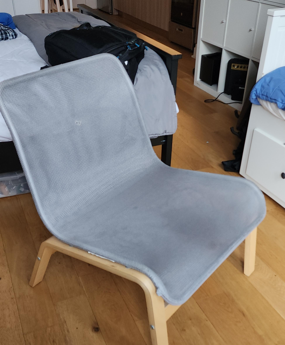 IKEA Poang Chair - Gray (Can Deliver) thumbnail